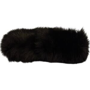 Saks Fifth Avenue Black Fur Headband